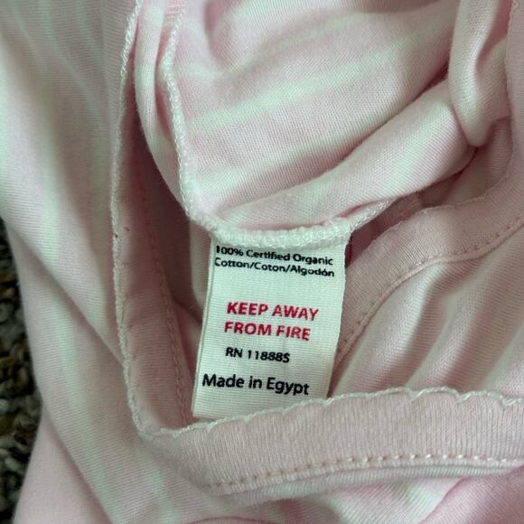 Under The Nile Footless Baby Girl 100% Egyptian Cotton Romper 3-6M - Picture 4 of 6